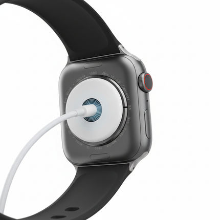Apple Watch MagSafe puck close-up detail