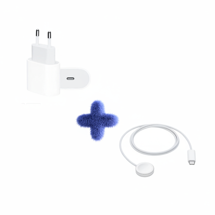 Apple Watch MagSafe set flat lay wit