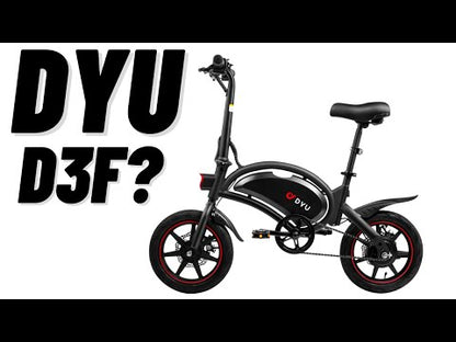 DYU D3F 14 Inch Mini Vouwbare Elektrische Fiets