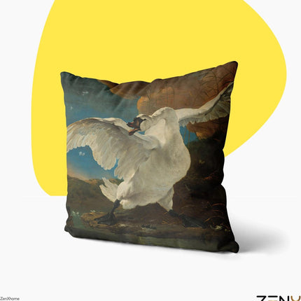 Dutch Design Sierkussens bij ZenXhome “The Threatened Swan” 40X40 inclusief kussens - ZenXstore