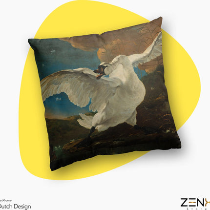Dutch Design Sierkussens bij ZenXhome “The Threatened Swan” 40X40 inclusief kussens - ZenXstore