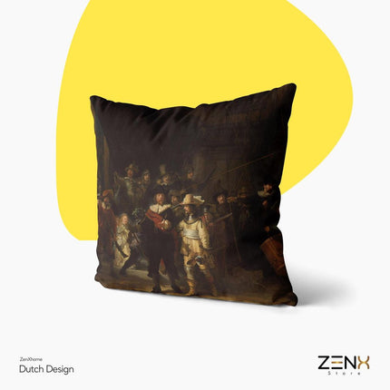 Dutch Design Sierkussens bij ZenXhome “De Nachtwacht” 40X40 inclusief kussens - ZenXstore