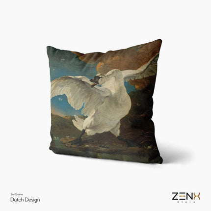 Dutch Design Sierkussens bij ZenXhome “The Threatened Swan” 40X40 inclusief kussens - ZenXstore