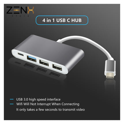 USB 3.1 4 in 1 -in-1 Hub ZenXstore - ZenXstore