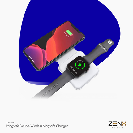 Draadloze oplader geschikt voor elke Apple watch en iphone 12-13-14-15 - ZenXstore