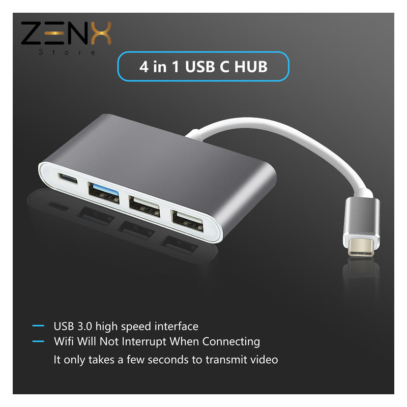 USB 3.1 4 in 1 -in-1 Hub ZenXstore