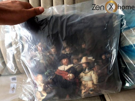Dutch Design Sierkussens bij ZenXhome “The Threatened Swan” 40X40 inclusief kussens - ZenXstore