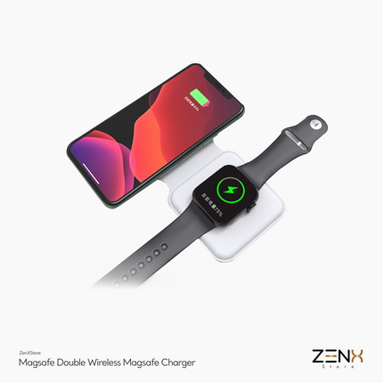 Draadloze oplader geschikt voor elke Apple watch en iphone 12-13-14-15 - ZenXstore