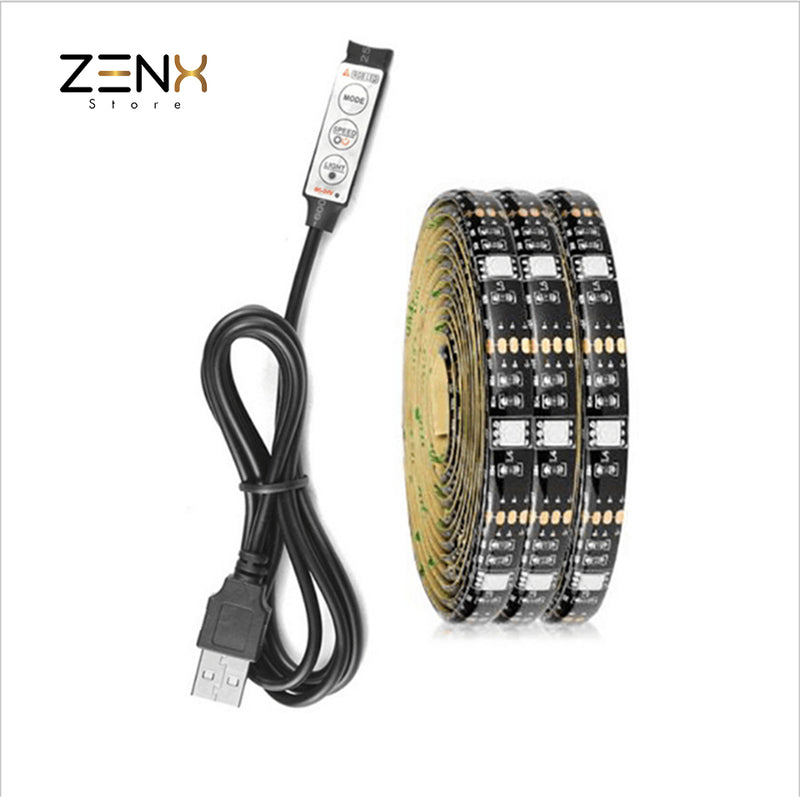 Zenx LED-strips 5 Meter incl. afstandsbediening-multicolor