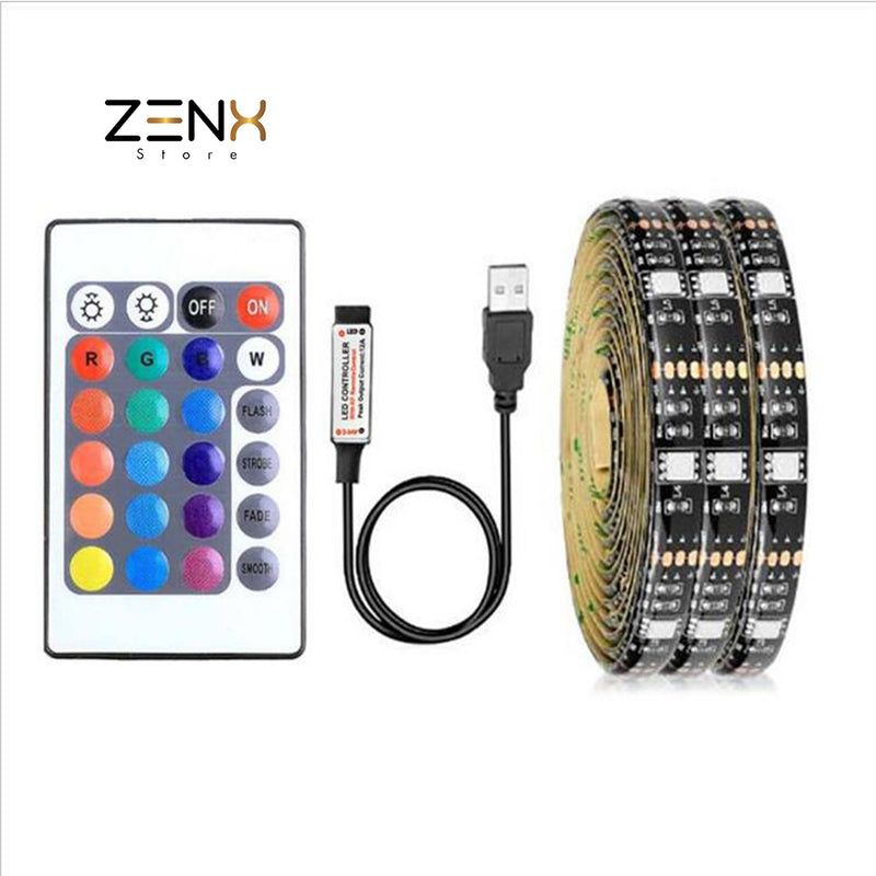 Zenx LED-strips 5 Meter incl. afstandsbediening-multicolor