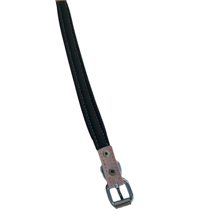 ZenXstore Halsband Hond 100% Echt Leer met beschermend laagje verschillende kleuren 38cm X 2cm - ZenXstore