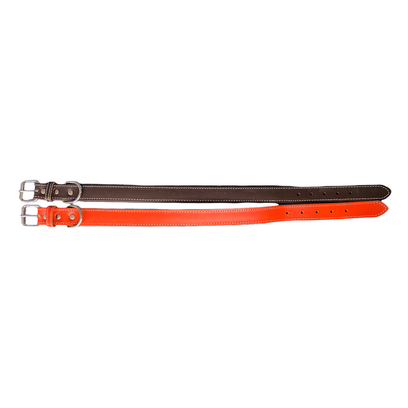 ZenXstore Halsband Hond 100% Echt Leer, Met beschermend laagje 54cm X 3cm