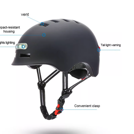 Allround Helm met Led Licht voor Fietsen, Elektrische Fietsen, Skateboarden, Outdoor Sport met 2 jaar garantie! - ZenXstore