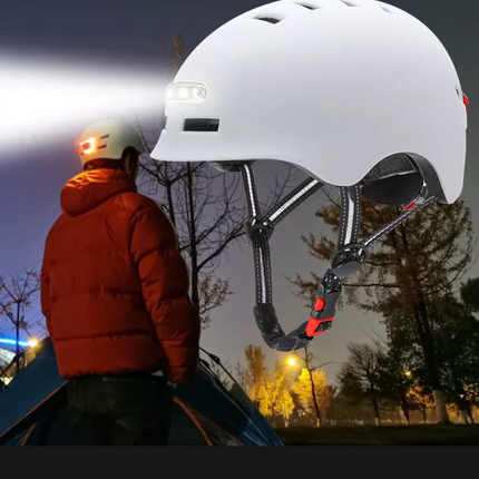 Allround Helm met Led Licht voor Fietsen, Elektrische Fietsen, Skateboarden, Outdoor Sport met 2 jaar garantie! - ZenXstore