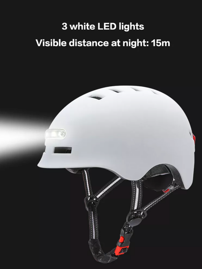 Allround Helm met Led Licht voor Fietsen, Elektrische Fietsen, Skateboarden, Outdoor Sport met 2 jaar garantie!