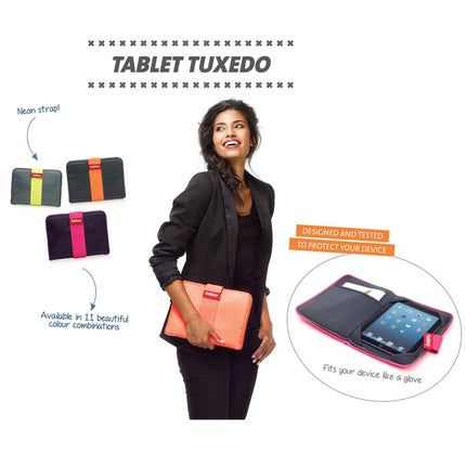 11 inch Tablet Apple I-Pad Hoes bij FatBoy model Tuxedo ultime geschikt voor alle tablets t/m 12 inch- stoot water en stofbestendig. - ZenXstore