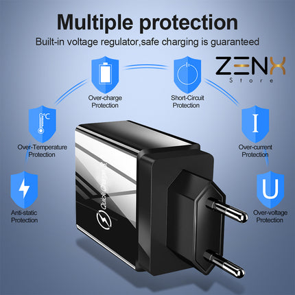 Quick Charge Pro Oplader  3.0 USB-A - ZenXstore