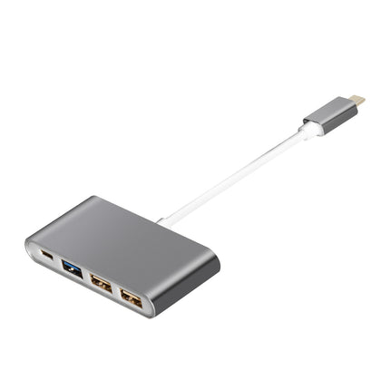 USB C Hub 6 in 1 - USB splitter - USB C dock - USB 3.0 - 4K UHD HDMI - Apple / Chromebook / HP / Asus / Lenovo - Ethernet - ZenXstore® - ZenXstore
