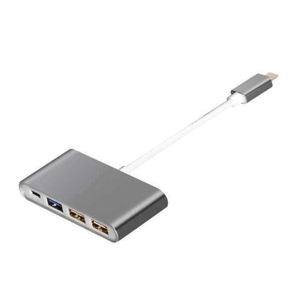 USB C Hub 6 in 1 - USB splitter - USB C dock - USB 3.0 - 4K UHD HDMI - Apple / Chromebook / HP / Asus / Lenovo - Ethernet - ZenXstore®