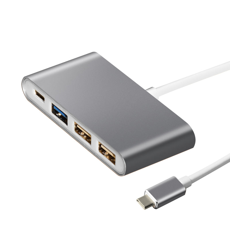 USB C Hub 6 in 1 - USB splitter - USB C dock - USB 3.0 - 4K UHD HDMI - Apple / Chromebook / HP / Asus / Lenovo - Ethernet - ZenXstore®